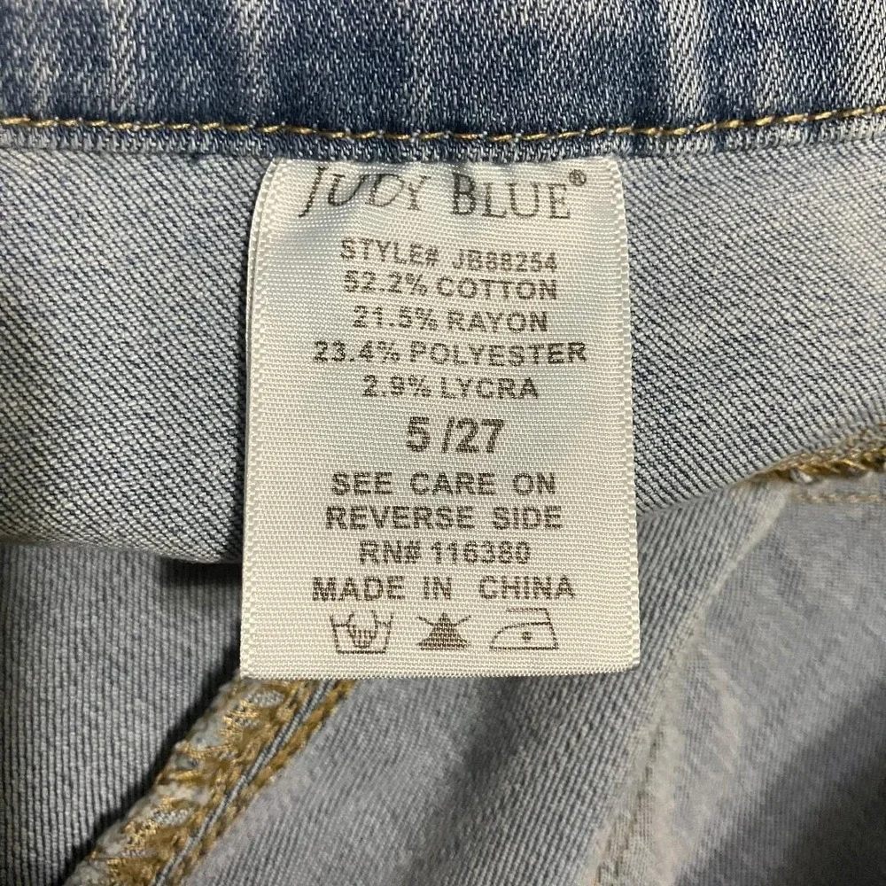 Judy Blue Womens Skinny Fit Pull On Jeans Light Wash High Rise Jeggings 5/27 - Picture 7 of 7